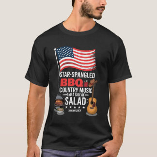 Camiseta Star Spanged CHURRASCO Country Music Salad 4 de ju
