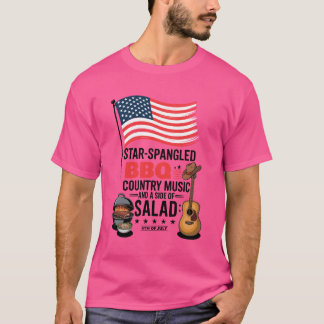 Camiseta Star Spanged CHURRASCO Country Music Salad 4 de ju