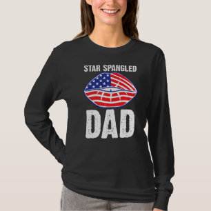 Camiseta Star Spanged Pai 4 De Julho