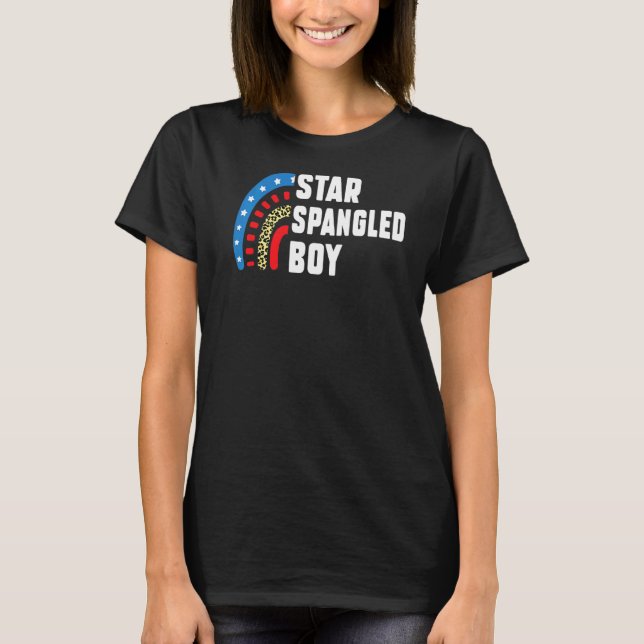 Camiseta Star Spangled Boy 4 De Julho (Frente)