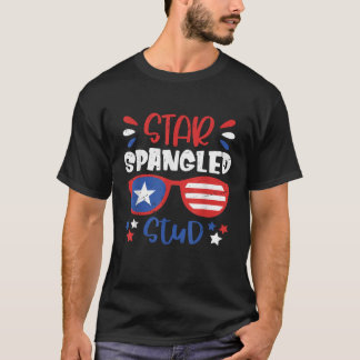 Camiseta Star Spangled Study 4 de julho Toddler Outfit Patr
