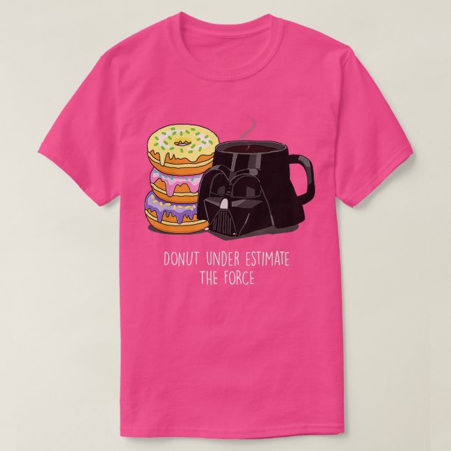 Camiseta Star Wars Darth Vader Café e Rosquinhas (Frente do Design)