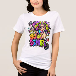 Camiseta StarBerry™ So Demure Rainbow Graffiti