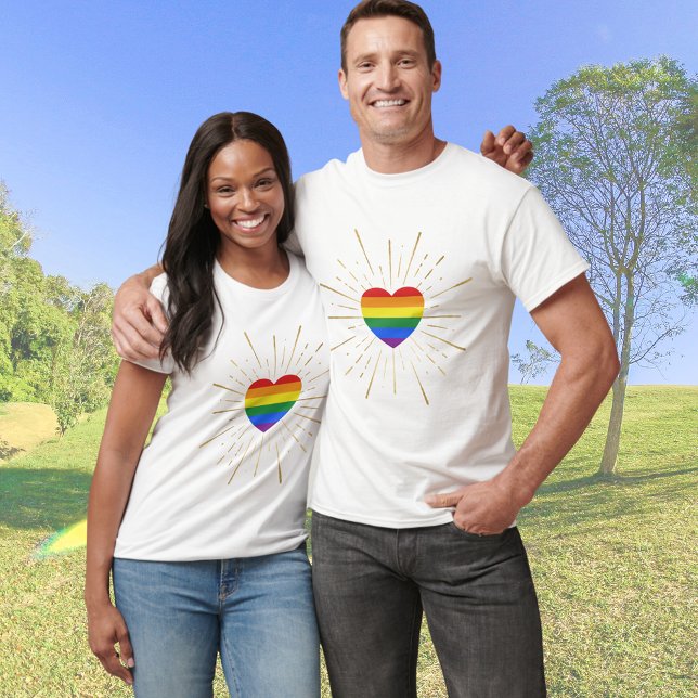 Camiseta Starburst do Arco-Íris (Criador carregado)