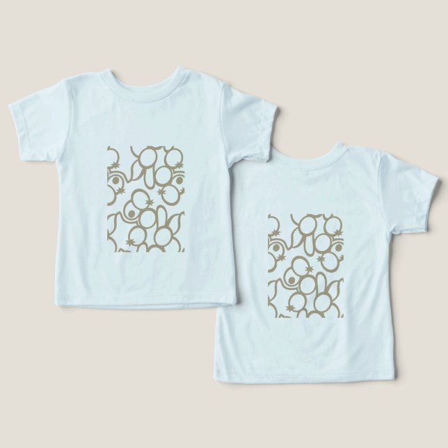 Camiseta Starburst Pattern Art ・ Círculos desenhados à mão (Design Frente e Verso)