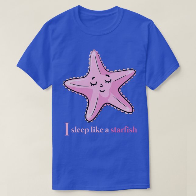 Camiseta Starfish Engraçado Dão Bonito Presente Boa Noite D (Frente do Design)