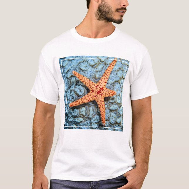 Camiseta Starfish Num Coral Com Polipes (Frente)