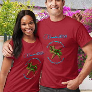Camiseta Starfish, Reunião da Família Beach Christmas