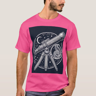 Camiseta Stargazer Cósmico Vintage Telescope Art