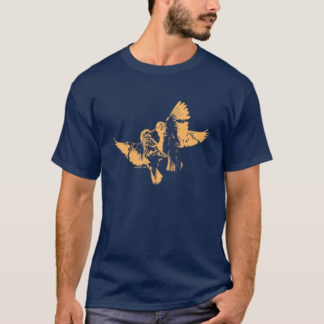 Camiseta Starlings pelo design gráfico da vida (Frente)