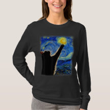 Starnight Cat, Van Gogh Cat Lover Cat Mãe Pai