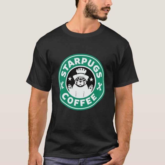 Camiseta Starpugs Café Engraçado (Frente)