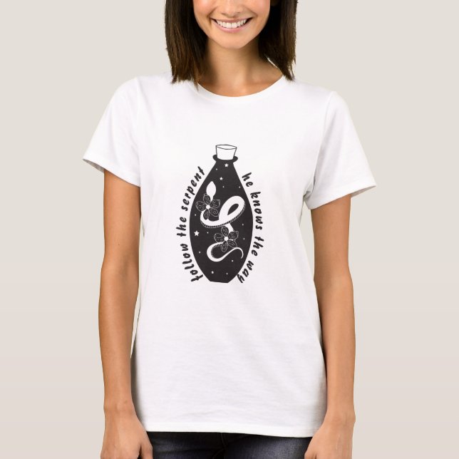 Camiseta Starry Cobra Potion Serpents Path Luciferian (Frente)