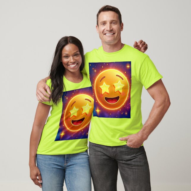 Camiseta Starry Eyed Emoji Joy (Unissex)