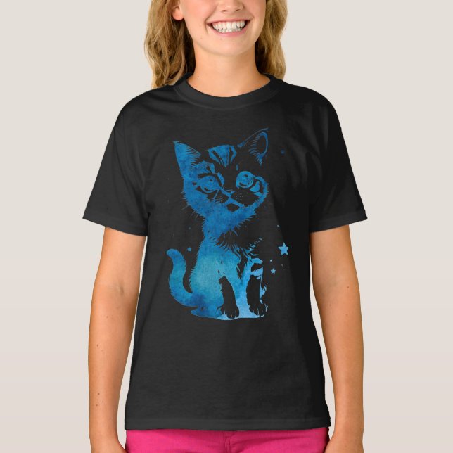 Camiseta Starry Eyed Kitten (Frente)