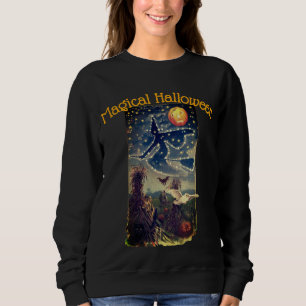 Camiseta Starry Halloween Night Womens Shirt