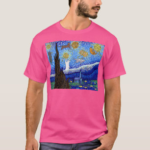 Camiseta Starry Night Cat, Van Gogh Cat, Cat Lover