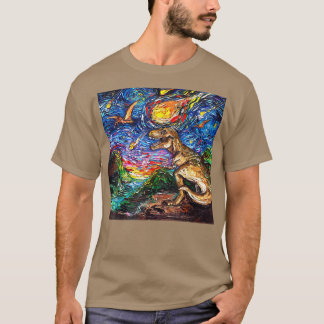 Camiseta Starry Night Dinosaur T Re, Van Gogh T Re Art Gift