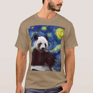 Camiseta Starry Night Giant Panda Cute Panda