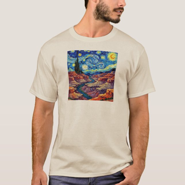 Camiseta Starry Night Grand Canyon Arizona (Frente)