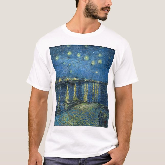 Camiseta Starry Night Over the Rhone (Frente)