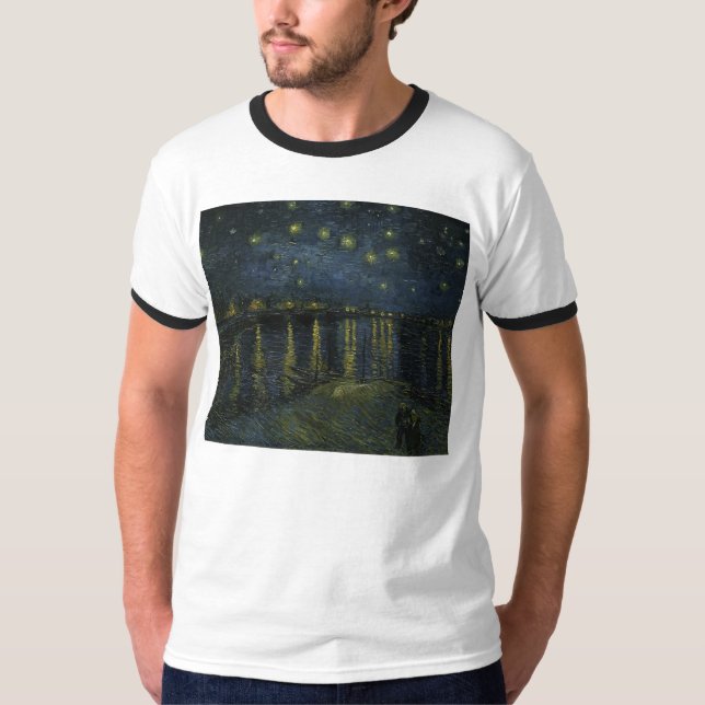Camiseta Starry Night Over the Rhone - Van Gogh (Frente)
