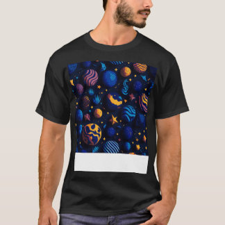 Camiseta Starry Night Planet Patteret Design para sobrevoo 
