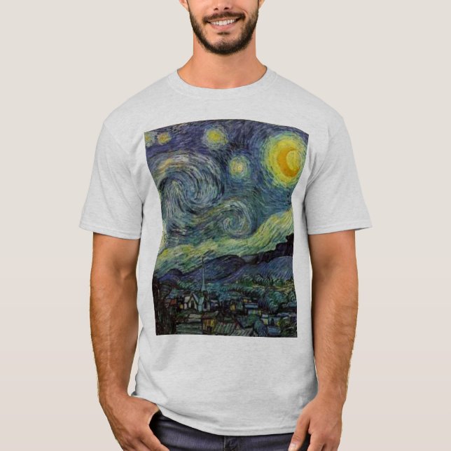 Camiseta Starry Night por van Gogh (Frente)