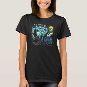 Camiseta Starry Night por Vincent van Gogh Dinosaur Familia
