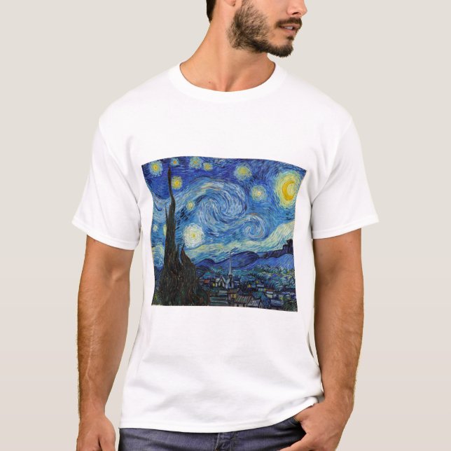Camiseta Starry Night, Vincent van Gogh (Frente)