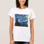 Camiseta Starry Night, Vincent van Gogh<br><div class="desc">Vincent Willem van Gogh (30 de março de 1853 - 29 de julho de 1890) foi um pintor holandês impressionista poste que se encontra entre as figuras mais famosas e influentes da história da arte ocidental. Em pouco mais de uma década, criou cerca de 2.100 trabalhos de arte, incluindo cerca...</div>