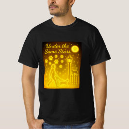 Camiseta Starry Night Walk Magical Vintage Pet Lover