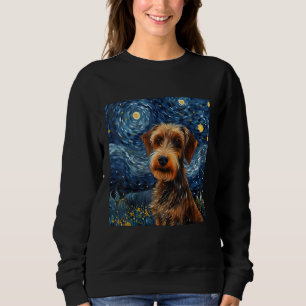 Camiseta Starry Night Wirehaired Dachshund - Wirehaired Dac