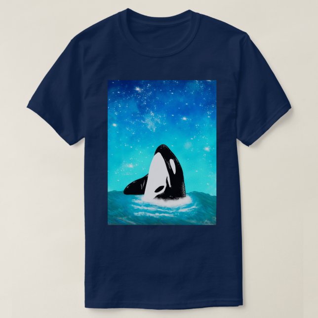 Camiseta Starry Orca (Frente do Design)