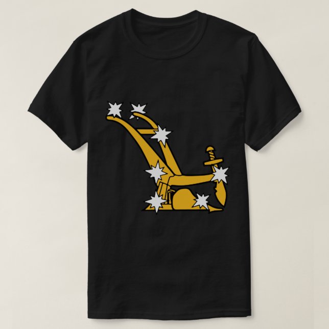 Camiseta Starry Plow - Irlanda - Irlandês - Socialista - (Frente do Design)