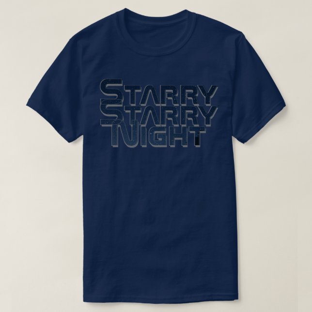 Camiseta Starry Starry Night (Frente do Design)