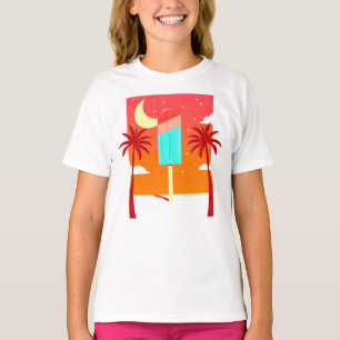 Camiseta Starry Summer Palm Ice Oasis