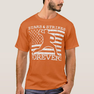 Camiseta Stars and Strikes Forever American Flag Baseball P