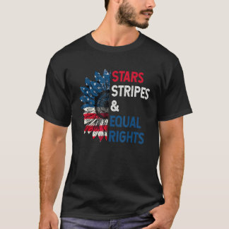 Camiseta Stars Stripes e Igualdade de Direitos 4 de julho
