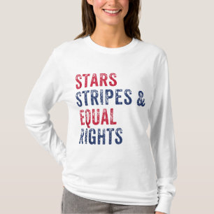 Camiseta Stars Stripes e Igualdade de Direitos 4 de julho