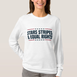 Camiseta Stars Stripes e Igualdade de Direitos 4 de julho