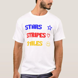 Camiseta Stars Stripes Smile