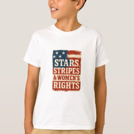 Camiseta Stars, Stripes & Women’s Rights Distressed Flag
