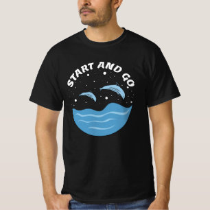 Camiseta Start and Go! - Cute Dolphins