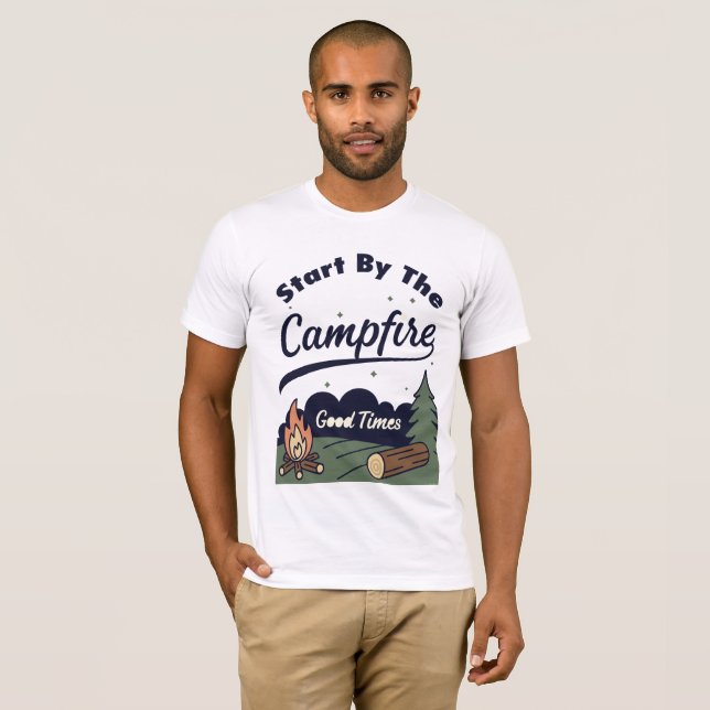 Camiseta Start By The Campfire Good Times (Frente Completa)