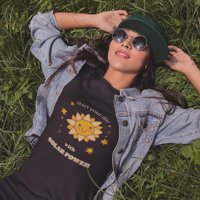 Camiseta Start your Day with Solar Power - Solarenergie (Criador carregado)