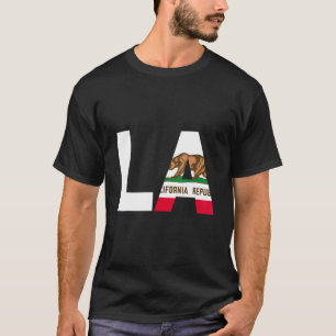 Camiseta State of California Flag Louisiana LA Cities and S