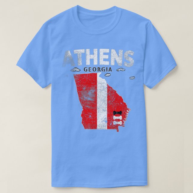 Camiseta State Of Georgia The Bulldog State Athens Georgia  (Frente do Design)