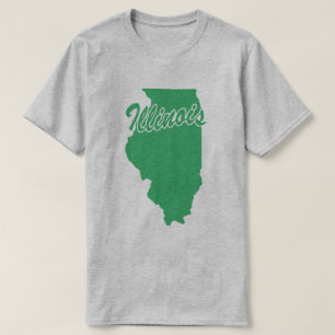 Camiseta State Of Illinois Shape