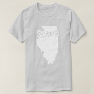 Camiseta State Of Illinois Shape
